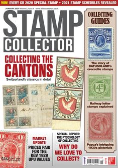 the cover of stamp collector magazine