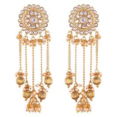 PRICES MAY VARY. DIMENSIONS: Earrings Height - 11.5 cm, Width - 3.8 cm Brand: At Aheli, we have been recreating the exquisite treasure of Indian Heritage Jewelry and making it available to our customers globally to retain the traditional Indian culture and ethnicity. Packaged in elegant branded boxes with extra stones and ear push, we ensure the best is delivered to you and your loved ones at an affordable price. Our Quality: Every piece here is a product of love of labor. We have tried to mix a Ethnic Wedding, Heritage Jewellery, Jhumki Earrings, Bollywood Jewelry, Wear Necklaces, Jhumka Earrings, Kundan Jewellery, Temple Jewellery, Sea Glass Jewelry