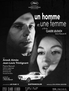 a movie poster for the film un homme et une fermre with two people