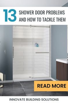 Tired of dealing with pesky shower door issues? Dive into our ultimate guide for solving common glass shower door problems. 🚿✨ Click the link to learn more. | Innovate Building Solutions | Cleveland Bathroom Contractors Bathroom Remodeling Ideas | Glass Shower Doors | Home Remodeling |Ideas | Pivot Glass | Bypass Shower Door | Streak Free Glass Doors Corner Shower Seat, Bypass Shower Door, Diy Bathtub, Faux Stone Panels, Glass Shower Doors Frameless, Glass Shower Door, Shower Cleaner, Glass Shower Doors, Shower Door