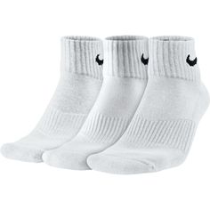 PRICES MAY VARY. Reinforced heel and toe for enhanced durability in high-wear areas Dri-FIT technology helps your feet stay dry and comfortable Arch support for a snug, secure fit Please click on Size Chart link for men's and women's sizing White Nike Socks, Quarter Socks, Nike Socks, Sock Packs, Athletic Sports, Swoosh Logo, Athletic Socks, Christmas 2024, Sporty Style