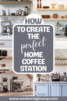 how to create the perfect home coffee station