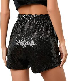 High Waist Sequin Drawstring Stretch Glitter Shorts Polyester Fabric, Sparkly Sequins, Cotton Tassel Drawstring. Features: High Waist, A Line Short Shorts, Drawstring Waist, Casual Loose Short Pants. XS = Dress 0-2, Bust, 31"-32.5", Waist 23"-24, Hip 31"- 34"Small = Dress 4-6, Bust,33"-35", Waist 25-26", Hips 35"-37"Medium = Dress 8-10, Bust 35-36" Waist 27-28", Hips 38-39"Large =Dress 12-14,Bust,38-40, Waist,29-31", Hips 40-42"14/16 - Bust 40"-42", Waist 33.5"-36", Hips 44"-46" High Waist Sequin Shorts For Party, Shiny Fitted Shorts For Party, High Waist Party Shorts With Sequins, High-waist Sequin Shorts For Party, Shiny Fitted Party Shorts, Glamorous High-waist Sequin Shorts, Glamorous High Waist Sequin Shorts, Party Sequin High Waist Shorts, Metallic Disco Shorts For Night Out