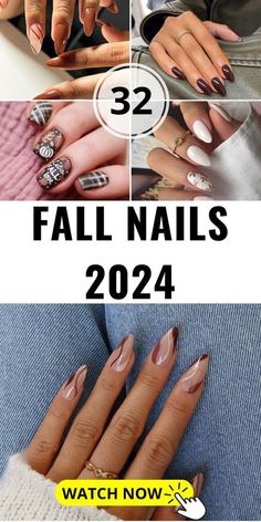 Show off your perfect nails with our collection of stunning nail art designs! From intricate patterns to trendy colors, find inspiration for your next manicure. Your nails deserve to look fabulous! 💅✨ #NailArt #NailInspo #ManicureMagic #BeautyTrends #NailGoals Biab Nail Designs Autumn, Nails 2024 Trends Autumn, Nail Trends Autumn 2024, Top Nail Designs 2024, Current Nail Trends 2024, Sept Nails 2024, Nail Designs At Home, November Nail Designs, Biab Nails