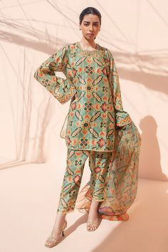 Luna – Sania Maskatiya International Block Print Salwar Suit Designs, Pakistani Fashion Casual Kurta Designs Simple, Pakistani Kurti Designs Casual Summer, Pakistani Fashion Casual Kurta Designs, Printed Kurta Designs Women, Summer Dress Designs Pakistani, Pakistani Kurta Designs Women, Pakistani Suits Casual, Printed Dress Designs