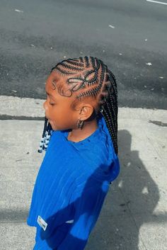 African hair braiding styles for kids Braided Ponytail Hairstyles Black Kids, Cute Hairstyles For Black Kids, Style Dreadlocks, Toddlers Hairstyles, Cornrows Ideas, Kids Cornrow Hairstyles, 2024 Hairstyles