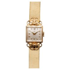 Discover our Lip Ladies' Watch with its square case decorated with floral arabesques in 18-carat gold, measuring 19 mm. This refined timepiece embodies the perfect marriage of sophistication and minimalism. The white dial, adorned with Arabic numerals and baton hands, offers optimal legibility while adding a touch of grace. The beige leather strap (slightly damaged over time but never worn), 17 cm long, delicately wraps the wrist, bringing comfort and style to every moment. The combination of the lustrous gold case and the leather strap creates a visual harmony that underlines the beauty of this Lip watch. The mechanical movement with daily winding takes you back in time. With a total weight of 18.4g (including 15g gold), this lightweight watch becomes an ideal everyday accessory, sublimat Apple Watch Bands For Women, Perfect Marriage, Everyday Accessories, Mechanical Movement, Gold Case, White Dial, Arabesque, Back In Time, Apple Watch Bands