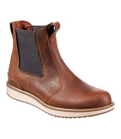 Women's Stonington Chelsea Boots, Leather | Casual at L.L.Bean Chelsea Boots With Jeans Outfit, Women’s Chelsea Boots, Slip-resistant Moc Toe Work Boots, Leather Slip-resistant Work Boots, Fall Chelsea Boots With Moc Toe And Reinforced Toe, Rugged Leather Footbed Work Boots, Rugged Work Boots With Leather Footbed, Slip-resistant Leather Waterproof Boots For Work, Outdoor Work Chelsea Boots With Reinforced Toe