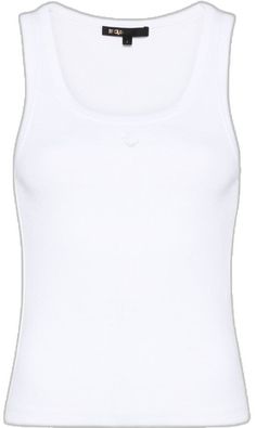 Tank Top White, White Tank Top, Scoop Neck, Fashion Branding, Organic Cotton, Tank Top, Tank Tops, How To Wear, White