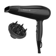 Defy damage and increase your shine with the REMINGTON High Speed Hair Dryer with Diffuser. This blow dryers grill is coated in Tourmaline, Ionic and Ceramic Technologies to provide 3x more protection* during styling. The micro-conditioners transfer to your hair to help prevent heat damage and increase shine and hair health. With the 1875-Watt Power Rating**, you can dry hair faster and with less frizz*. Three heat options and two speed settings help you find the airflow performance you prefer f Hair Dryer With Diffuser, Blow Dryer Diffuser, Blow Dryers, Ceramic Hair, Heat Damage, Blow Dryer, Blow Dry, Hair Health, Dry Hair