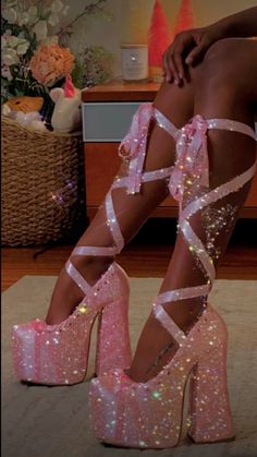 Pretty Heels, Cute High Heels, Fashion Shoes Heels, Cute Shoes Heels, Dress Y2k, Funky Shoes, Bling Shoes, Round Toe Pumps, Heels Platform