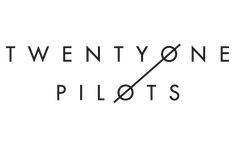 twentyone pilots logo with the words twentyone pilots in black on a white background