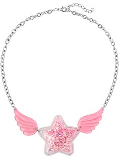 PRICES MAY VARY. Add a sweet final touch to your neck, goes well with any outfit with this kawaii pink star necklace to elevate your look with Y2K Harajuku cutecore aesthetic jewelry Almost choker style, 17.7" length, zinc alloy cable chain with a pinkie star and wings, adjustable fit with lobster clasp Perfect touch for daily casual look or also can be worn as beach summer jewelry, rave preppy accessories,... for a bright vibe Y2K is everywhere! People are obsessed with these 2000s vibes, this Pink Star Necklace, Cutecore Pink, Harajuku Accessories, Pink Necklaces, Cutecore Aesthetic, Roblox Items, Preppy Accessories, Y2k Kawaii, 2000s Pink