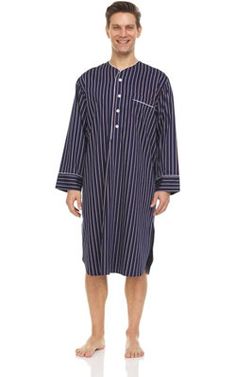 Redwood Tencel mens nightshirts for sleeping - Soft Mens Nightgown - mens sleep shirts - Loose mens nightshirt Symmar Size: XL | Symmar Redwood Collection 50% Tencel 50% Cotton Satin Mid-Calf Bathrobe w / Pockets blue / navy / white | XL | Wayfair Mens Nightgown, Mens Nightshirts, Men's Nightgown, Kids Sale, Sleep Shirt, Night Shirt, Navy White, Washing Clothes, Mid Calf