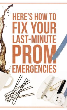 Here’s How To Solve All Your Last-Minute Prom Emergencies Prom Essentials, Prom Goals, Prom 2015, Prom Inspiration, Half Up Half Down Hair Prom