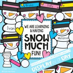 we are learning and having snow much fun with this printable activity for kids to play in