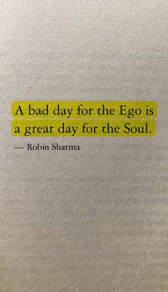 a book with a quote on it that says, a bad day for the egg is a great day for the soul