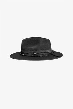 INTRODUCING THE CORNELL FEDORA, A CLASSIC FEDORA HAT HAND CRAFTED FROM 100% MARINO WOOL. THE HAT HAS BEEN CAREFULLY AGED & FINISHED WITH A BANDANA FOR A ROCK N ROLL TOUCH.
  AVAILABLE IN JET BLACK, BURNT BONE & BURNT BLACK Fedora Hat, Jet Black, Fedora, Rock N Roll, Hats, Black