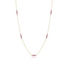 Gump's Signature Triplets Necklace in Pink Sapphires Elegant Yellow Gold Necklaces With Pink Sapphire, Elegant Pink Sapphire Round Necklace, Fine Pink Sapphire Necklaces For Formal Occasions, Elegant Pink Sapphire Gemstone Necklace, Formal Pink Sapphire Jewelry With Bezel Setting, Elegant Pink Sapphire Necklace For Anniversary, Elegant Pink Sapphire Necklace For Formal Occasions, Classic Yellow Gold Jewelry With Pink Sapphire, Classic Pink Sapphire Jewelry In Yellow Gold