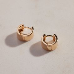 Gold Classic Huggies | Lightweight Earrings | Nickel & Suede Hoop Frame, Nickel And Suede, Small Gold Hoop Earrings, Small Gold Hoops, Earring Trends, Ear Stack, Anklet Bracelet, Pearl Gemstone, Gift Boutique