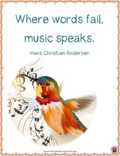 there words fail, music speaks