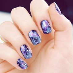 ⚡Become part of the Badass Babe Gang: @geometric_skies ⚡ Score a sweet  10% off your next jewellery & home decor order with the code  'GEOMETRICSKIESGANG' at http://geometricskies.com #nailartdesigns  #nailartideas #easynailart #classynailart #simplenailart Nail Designs 2014, Purple Nail Art Designs, Galaxy Nail Art, Purple Nail Art, Purple Nail Designs, Galaxy Nails, Nail Art Designs Summer, Purple Nail