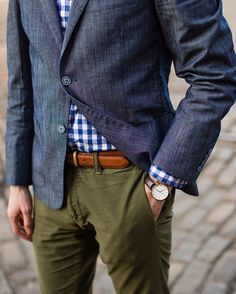 Outfit Hombre, Olive Green Pants, Casual Chinos, Men Style Tips