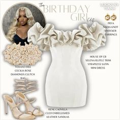 18th Birthday Ideas Outfits, 18th Birthday Dinner Outfit, Birthday Dress Outfit Ideas, Birthday Dinner Outfits, 19th Birthday Outfit, Digital Outfits, Nails Photography