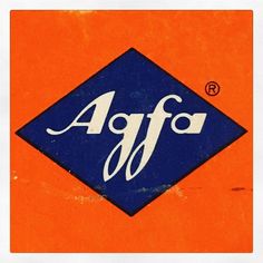 an orange and blue square with the word affa on it's center corner