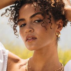 Alanna Hoops – Brook & York Chic Gold Hoop Earrings For Summer, Bold Everyday Earrings, Trendy Gold Hoop Earrings For Summer, Chic Everyday Hoop Earrings For Summer, Chic Everyday Summer Hoop Earrings, Golden Hoops, Other Mothers, Brass Hoops, Brand Ambassador