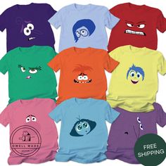 Group Halloween Shirt, Group Matching Tshirt, Family Friends Costumes, Movie Shirts, Group of Costume, Halloween Party, FREE Shipping, Bella+Canvas shirt 📢Please check all photos for details.   📢Choose T-Shirt size and color from the drop-down lists   📢Shipping time varies by location. Typical processing turn-around time is 1 to 3 business days.    - - - - - - - - - - - - - - - - - - - - - - - - - - -  How to order: 1) Before you place the order, please review all the information. 2) From the drop down menu, chose your size and color of the shirt. (if a color or size is not listed, it is out of stock)  3) If you need more items, add the item you like in the cart first then click the back button and follow the steps 1-4 again.   - - - - - - - - - - - - - - - - - - - - - - - - - - -    Ga Group Of 8 Halloween Costumes, Friends Costumes, Friend Costumes, Group Matching, Movie Shirts, Fete Halloween, Costume Halloween, Halloween Shirt, Jersey Shorts