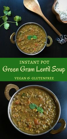 instant pot green moong dal