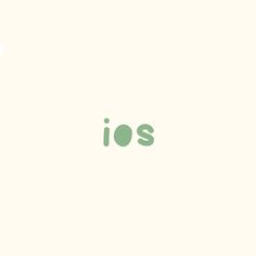 the word ios is written in green on a white background with an orange dot