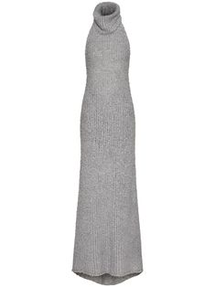 Find VALENTINO Silk Dress on Editorialist. grey silk bouclé design high neck sleeveless open back Farfetch Dress, Valentino Silk Dress, Valentino Silk, Fashion Boards, Valentino Gowns, Valentino Dress, High Neck Sleeveless, Gray Silk, Virtual Fashion