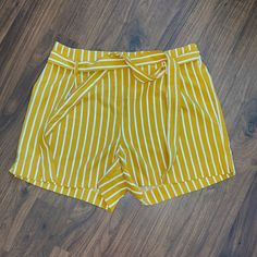 These Shorts Are Like New, Tags Removed But Never Worn! They’re A Light Flowy Material For Summer And A Vibrant Yellow With White Vertical Stripes. The Brand Is Have Los Angeles And The Size Is Large. Make Me An Offer! And Don’t Forget About The Bundle Discount On My Closet, Tons Of Adorable Womens And Childrens Options Available High Waist Yellow Shorts For Beach, High-waisted Yellow Shorts For Beach, Chic Yellow Shorts For Vacation, Chic Yellow Shorts, Chic Yellow Shorts For Day Out, Casual Yellow High-waisted Shorts, Yellow High-waisted Shorts For Beach, Yellow Shorts For Day Out, Trendy Yellow Shorts For Day Out