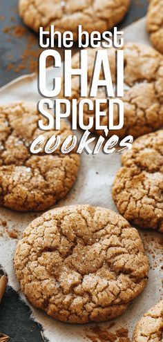 the best chai spiced cookies on a baking sheet