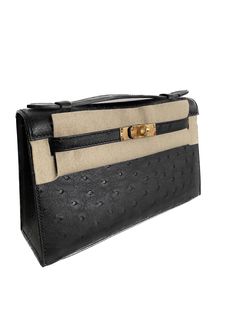 *The bag comes in full set with original store receipt. Hermes Bags Kelly, Hermes Kelly Pochette, Hermes Clutch, Kelly Pochette, Hermes Kelly Bag, Hermes Bags, The Bag, Black Hardware, Gold Leather