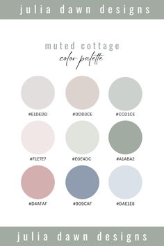 the color palette for julia dawn designs