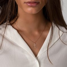 Gold Cross Necklace Silver Cross Necklace Women Big Small Cross Necklace Religious Necklace Jewelry Dainty Cross Necklace Gold Cross Pendant This spectacular necklace can be a perfect gift for you and your loved ones. A beautiful piece perfect for giving to a special someone or as a gift for yourself. ►HOW TO ORDER 1- Please select your preferred chain length from the menu. 2- Please select your preferred color from the menu. ►PRODUCT DETAILS The material is Solid 925K Sterling Silver Cross Heig Cross Pendant Jewelry Gift For Her, Elegant Clavicle Chain Cross Necklace For Gift, Minimalist Cross Pendant Chain Necklace As Gift, Minimalist Chain Necklace With Cross Pendant As Gift, Elegant Cross Pendant Necklace For Gift, Elegant Cross Pendant Necklace As Gift, Sterling Silver Cross Pendant Necklace For Gifting, Sterling Silver Cross Pendant Necklace Gift, Elegant Cross Necklace For Mother's Day