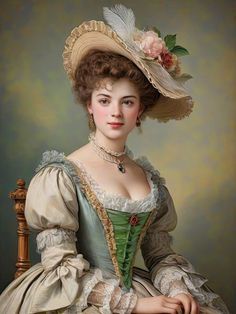 18th Century Portraits Women, Reincarnation Story, Country Victorian, 18th Century Portraits, Antique Artwork, 18th Century Fashion