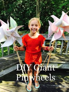 Giant Pinwheel, Wind Spinners Diy, Pinwheel Tutorial, Family Art Projects, When It Rains It Pours, 4th Of July Parade