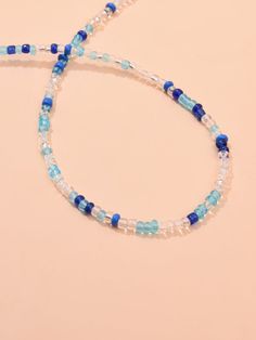 Color: Multicolor Gender: Women Material: Plastic Quantity: 1 piece Style: Cute Details: Beaded, Flowers Type: Beaded IN Length 13.8-16.5 This data was obtained from manually measuring the product, it may be off by 1-2 CM. Trendy Faceted Beads For Jewelry Making, Summer Beaded Necklaces With Faceted Beads, Blue Beaded Necklace With Letter Beads For Festival, Blue Beaded Necklaces With Letter Beads For Festivals, Blue Beaded Necklace With Letter Beads, Faceted Oval Beads Necklace For Beach, Summer Blue Beaded Necklaces With Faceted Beads, Blue Beaded Necklaces With Faceted Beads For Summer, Color Beaded Necklace