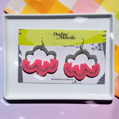 Say hello to Chroma Cloud: your new favorite lightweight earrings. These dreamy pink and silver cloud earrings are the perfect way to make sure you're having a good day, no matter what happens. Made from sparkly silver and pink acrylic, these earrings are finished with nickel-free sterling silver fill ear wires, so you can rock these babies without worrying about metal allergies or skin irritation. Trendy Pink Sterling Silver Earrings, Trendy Pink Hypoallergenic Earrings, Trendy Hypoallergenic Pink Earrings, Trendy Pink Earrings, Pink Dangle Earrings, Cloud Earrings, Sarah H, Silver Cloud, No Matter What Happens