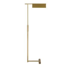 the brass floor lamp with a white background