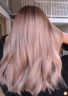 K Pop Hair Color Women, Rosé Blonde Hair, Rose Blonde Balayage, Rose Beige Hair, Pink Blonde Balayage, Beige Pink Hair, Light Pink Balayage, Blonde Pink Balayage, Blond Pink Hair