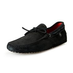 Tod's For Scuderia Ferrari Men's Black Suede Leather Car Shoes Us 12 It 11 Eu 45 Product Details Retail Value: $595.00 This Is Authentic Tod's For Scuderia Ferrari Men's Black Suede Leather Car Shoes Sku: Shoes-6866 Country/Region Of Manufacture Italy Material: 100% Suede Leather Model: Xrm0gw0p390re0b999 Luxury Black Loafers With Suede Lining, Black Leather Loafers With Red Sole, Black Round Toe Loafers For Driving, Black Loafers With Rubber Sole For Driving, Ferrari Shoes, Ferrari Black, Car Shoe, Scuderia Ferrari, Loafer Shoes