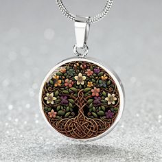 Celtic Tree of Life Necklace, a personalized piece of Junes birth flower jewelry featuring a Honeysuckle charm pendant and inspired by Yggdrasil, is the perfect gift for her on Valentines Day, Mothers Day or her Birthday. ➜ Our Celtic Tree of Life Jewelry is made of high quality surgical steel with a graphic image that's printed directly onto the steel surface with a shatterproof liquid glass coating and includes an 18k gold finish option. ➜ Our Engraved Celtic Tree of Life Pendant Necklaces are Personalized Bohemian Charm Necklaces As Gift, Personalized Bohemian Charm Necklaces For Gifts, Personalized Bohemian Charm Necklace For Gifts, Bohemian Personalized Necklace For Mother's Day, Bohemian Tree Of Life Jewelry For Gifts, Bohemian Tree Of Life Jewelry As Gift, Bohemian Tree Of Life Jewelry Gift, Nature-inspired Birthstone Jewelry Gift, Tree Of Life Necklace For Gift