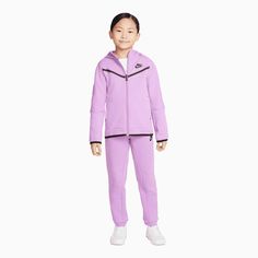 Kid's Nike Sportswear Tech Fleece Outfit - Color: Violet Shock - Tops and Bottoms USA - Tech Fleece Outfit, Jacket And Pants Set, Fleece Outfit, Nike Sportswear Tech Fleece, Kids Sportswear, Nike Tracksuit, Adidas Tracksuit, Nike Tech Fleece, Nike Tech