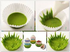 instructions to make an egg cupcake holder