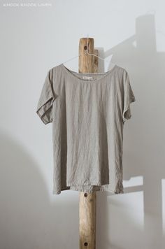 Linen T-Shirt. natural flax Relaxed Fit Linen T-shirt, Minimalist Clothing Style Women, Everyday Relaxed Linen T-shirt, Linen Tops With Natural Dye And Short Sleeves, Short Sleeve Linen Tops With Natural Dye, Everyday Linen Short Sleeve T-shirt, Relaxed Fit Linen Minimalist Tops, Minimalist Relaxed Fit Linen Top, Relaxed Linen Short Sleeve T-shirt